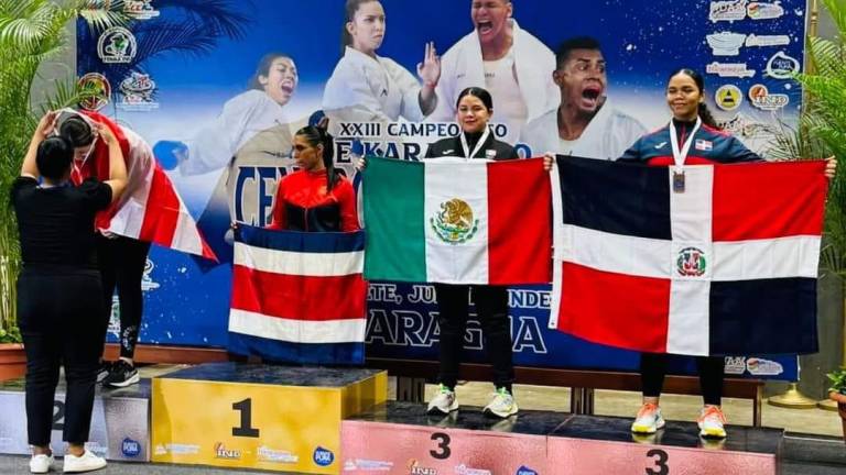 Brilla sinaloense Lizeth Santos en el Campeonato Centroamericano y del Caribe de Karate Do en Nicaragua
