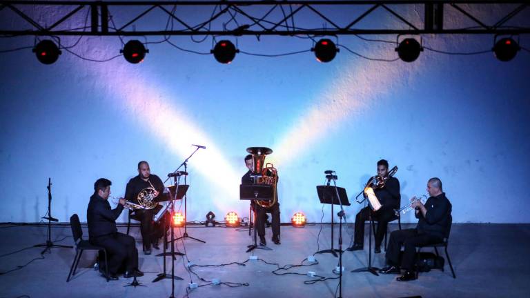 Culiacán Brass Quintet, inicia el ciclo de conciertos presenciales al aire libre “Martes de Ágora”.