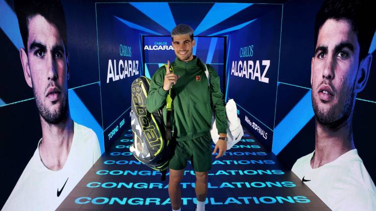 Carlos Alcaraz ha alcanzado las semifinales de las Nitto ATP Finals por segunda vez en su carrera. Carlos Alcaraz ha alcanzado las semifinales de las Nitto ATP Finals por segunda vez en su carrera.