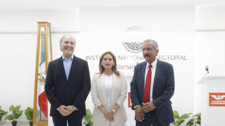 Eduardo Ortiz, María Fernanda Rivera y Jesús Estrada Ferreiro, aspirante al Senado, se presentaron en el segundo debate entre candidatos.