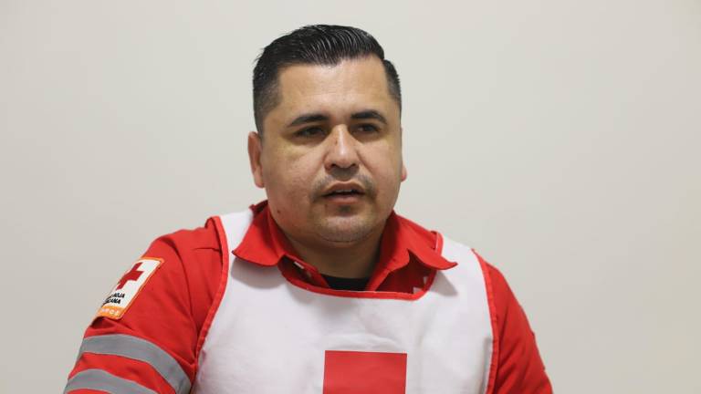 Abimelec Gómez Sánchez, coordinador de Socorros de la Cruz Roja Mexicana Delegación Mazatlán.