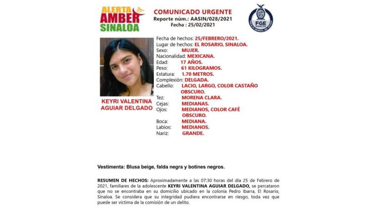 En Rosario desaparece la menor Keyri Valentina; activan Alerta Ámber