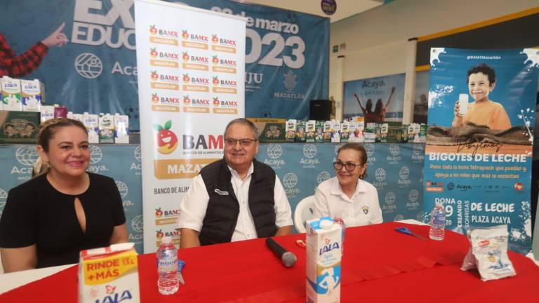 Este miércoles culmina la campaña ‘Bigotes de Leche’, que organiza el Banco de Alimentos Mazatlán IAP.