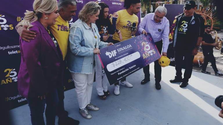Autoridades, dependencias y la ciudadanía de Sinaloa sumaron esfuerzos para lograr la meta a través de sus donativos al Teletón 2022.
