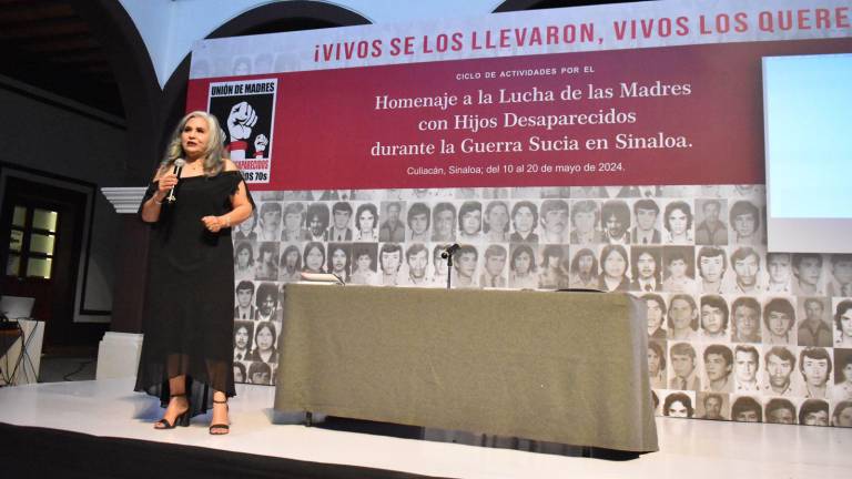 La lucha de madres de hijos desaparecidos en Sinaloa en los 70, durante la llamada “Guerra Sucia”, fue reconocida en el marco del Día de las Madres.