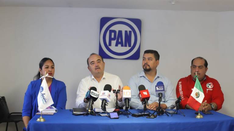 Guillermo Romero Rodríguez sostuvo una rueda de prensa junto a otros litigantes del PAN.