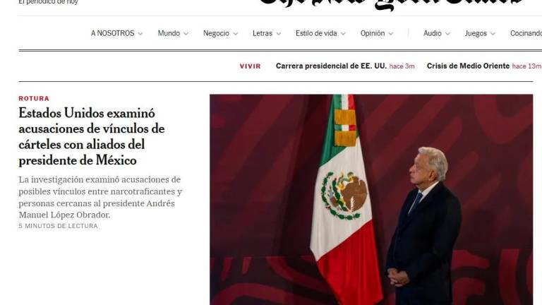 Reportaje del diario The New York Times sobre supuestos vínculos de gente cercana al Presidente de México.