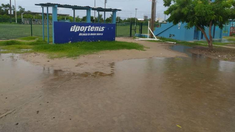 Así quedó en los alrededores de los campos de la Unidad Deportiva de la Toledo Corro, en Mazatlán.