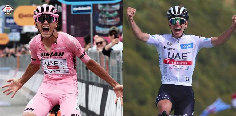 Isaac del Toro conquista a Tadej Pogacar. Isaac del Toro conquista a Tadej Pogacar.