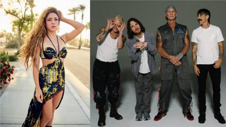 Shakira y Red Hot Chili Peppers.