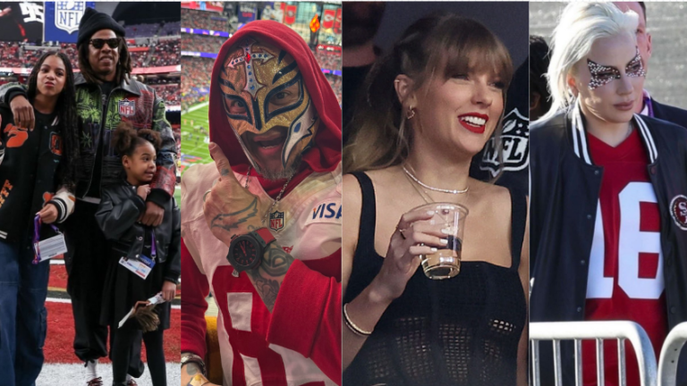 Jay Z, Rey Misterio, Taylor Swift y Lady Gaga presentes en el Super Bowl 58.