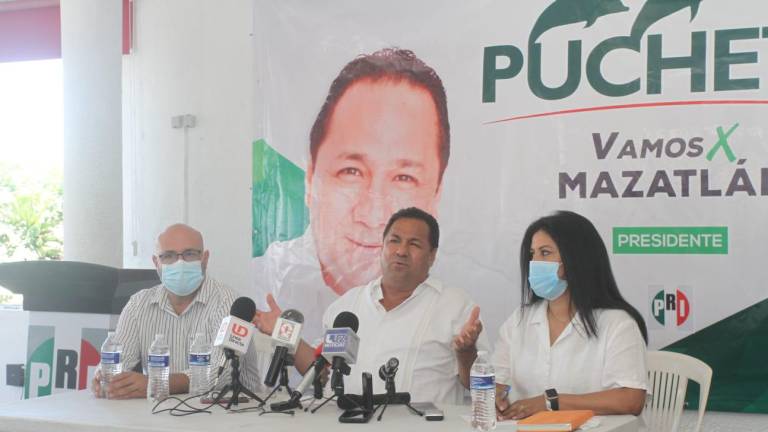El candidato a la Alcaldía mazatleca por la alianza Va por Sinaloa, Fernando Pucheta Sánchez.