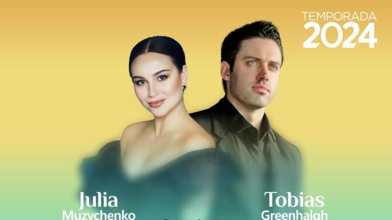 El martes 16 y el miércoles 17 de julio estarán en Culiacán, Julia Muzychenko y Tobias Greenhalgh, una pareja de voz operística cautivadora.
