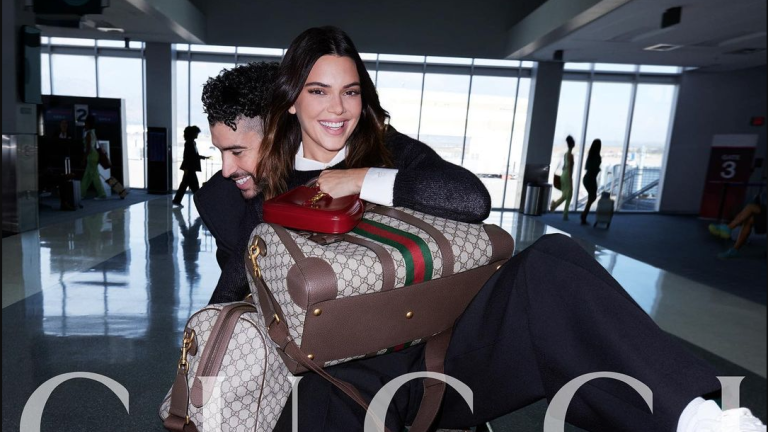 Protagonizan Kendall Jenner y Bad Bunny nueva campaña de Gucci
