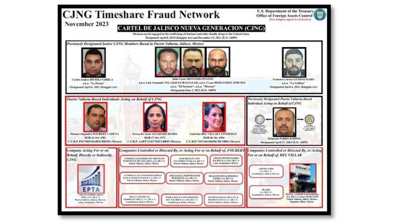 EU sanciona a más miembros de red de fraude de tiempo compartido del CJNG en Puerto Vallarta