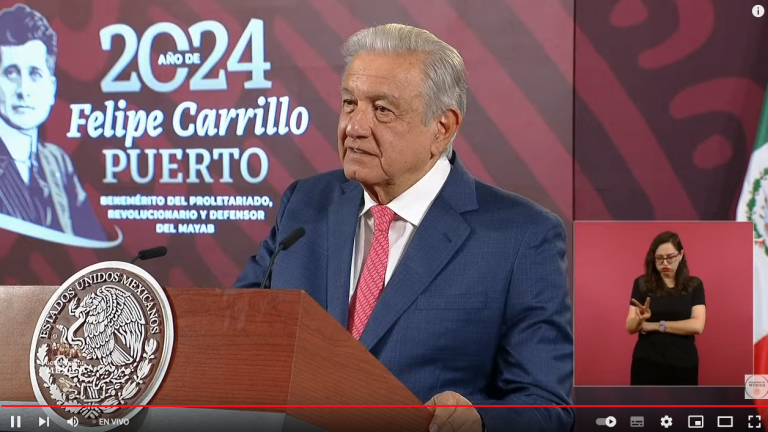 Conferencia matutina del Presidente Andrés Manuel López Obrador desde Palacio Nacional.