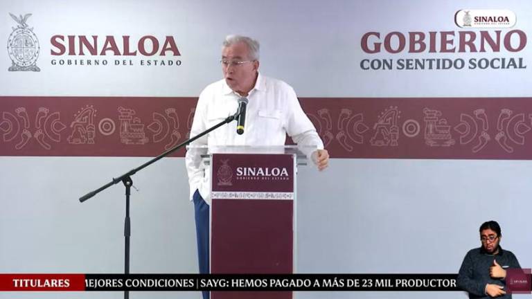 El Gobernador de Sinaloa Rubén Rocha Moya habla de la marcha del domingo.