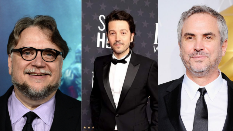 Guillermo del Toro, Diego Luna y Alfonso Cuarón.