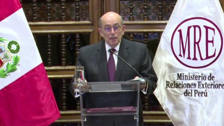 Hugo Claudio de Zela Martínez, titular del Ministerio de Relaciones Exteriores del Perú. Hugo Claudio de Zela Martínez, titular del Ministerio de Relaciones Exteriores del Perú.
