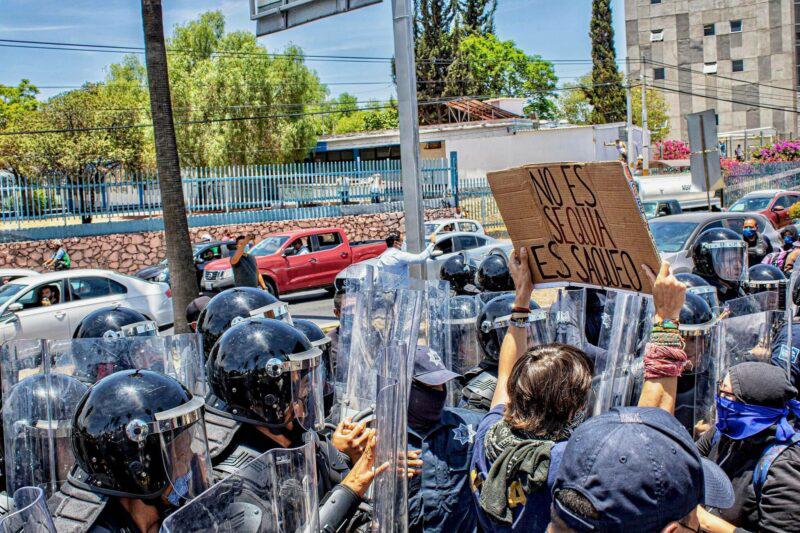 $!Protesta en Querétaro, México, en septiembre de 2022.