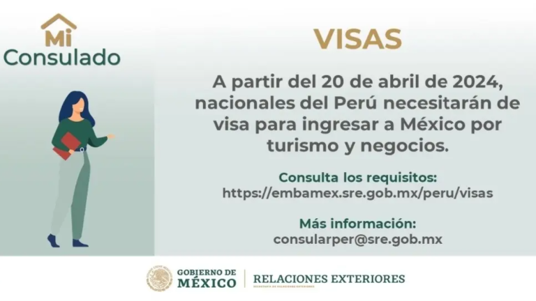 México impone visa a peruanos; Perú le regresa el gesto y también lo exige a mexicanos