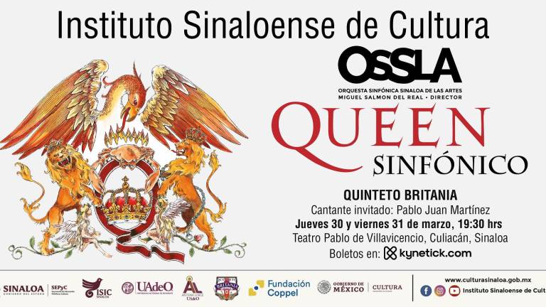 Invitan al concierto ‘Queen Sinfónico’ este 30 y 31 de marzo