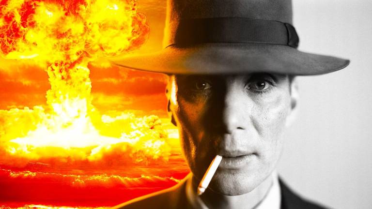 Oppenheimer y la bomba atómica, foto tomada de la película.