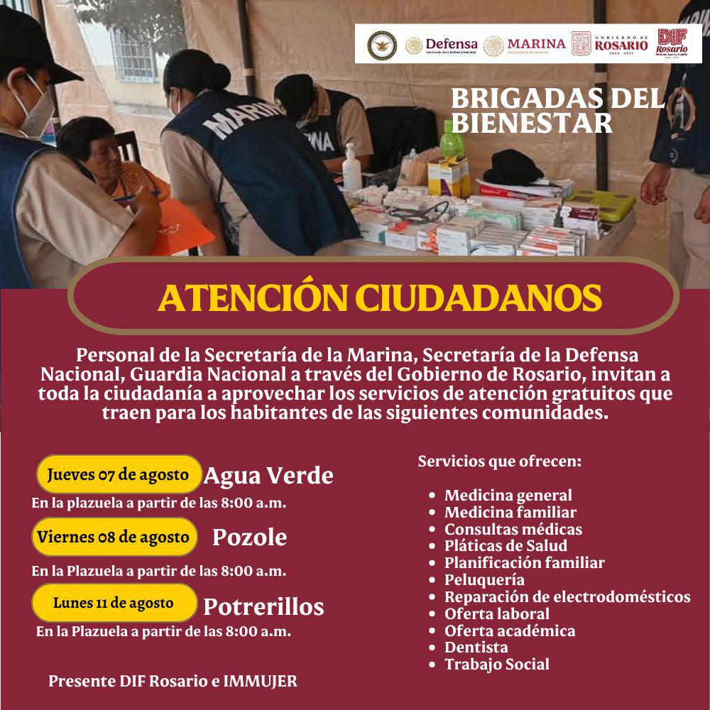 $!Anuncian la llegada de las Brigadas del Bienestar a comunidades de Rosario