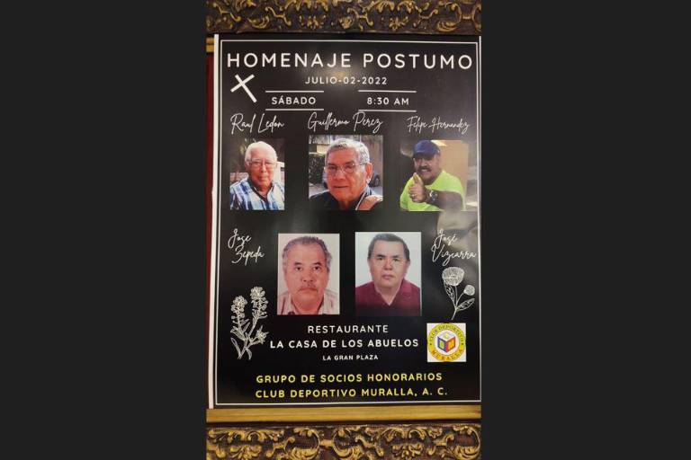 Club Muralla brinda homenaje póstumo a socios