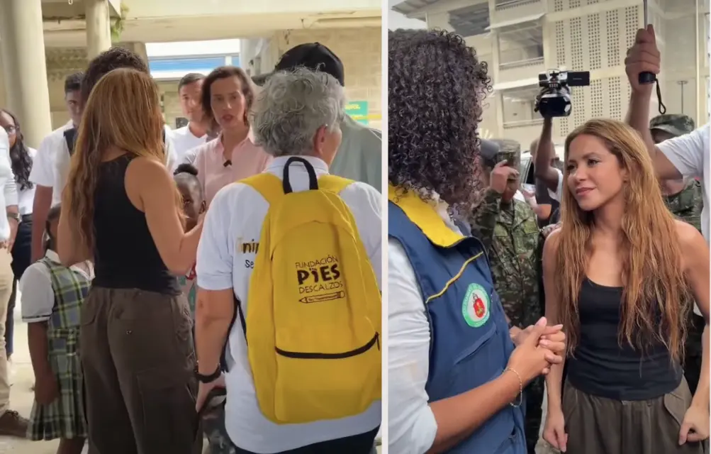 Shakira visitó la ciudad de Quibdó.
