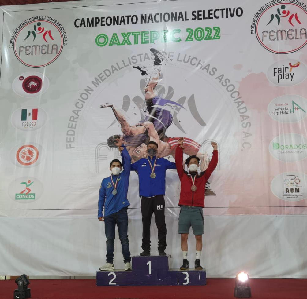 $!Logra Paúl Morales medalla de oro en el Clasificatorio Nacional de Luchas