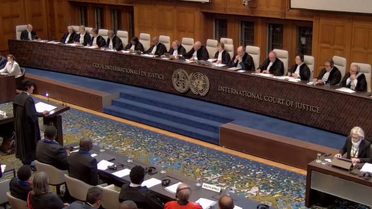 El Tribunal Internacional de Justicia inicia la audiencia del caso Sudáfrica contra Israel en La Haya.