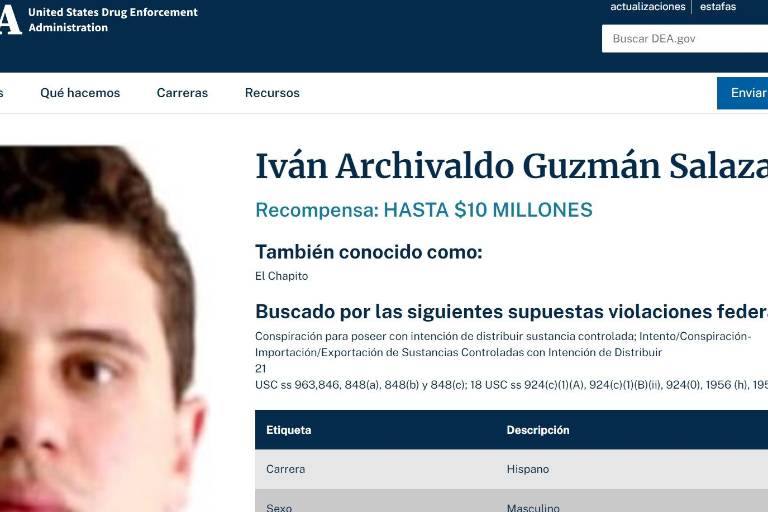 DEA quita de lista de 10 fugitivos más buscados a ‘El Mayo’, ‘El Mencho’ y ‘Alfredillo’