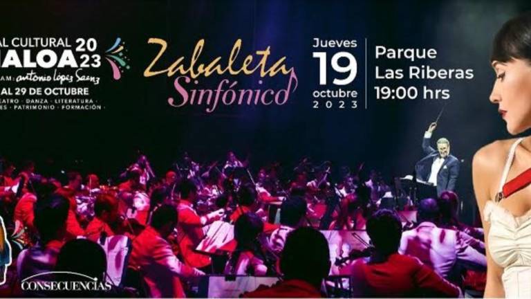 Susana Zabaleta y la OSSLA inauguran este jueves 19 de octubre el Festival Cultural Sinaloa 2023.