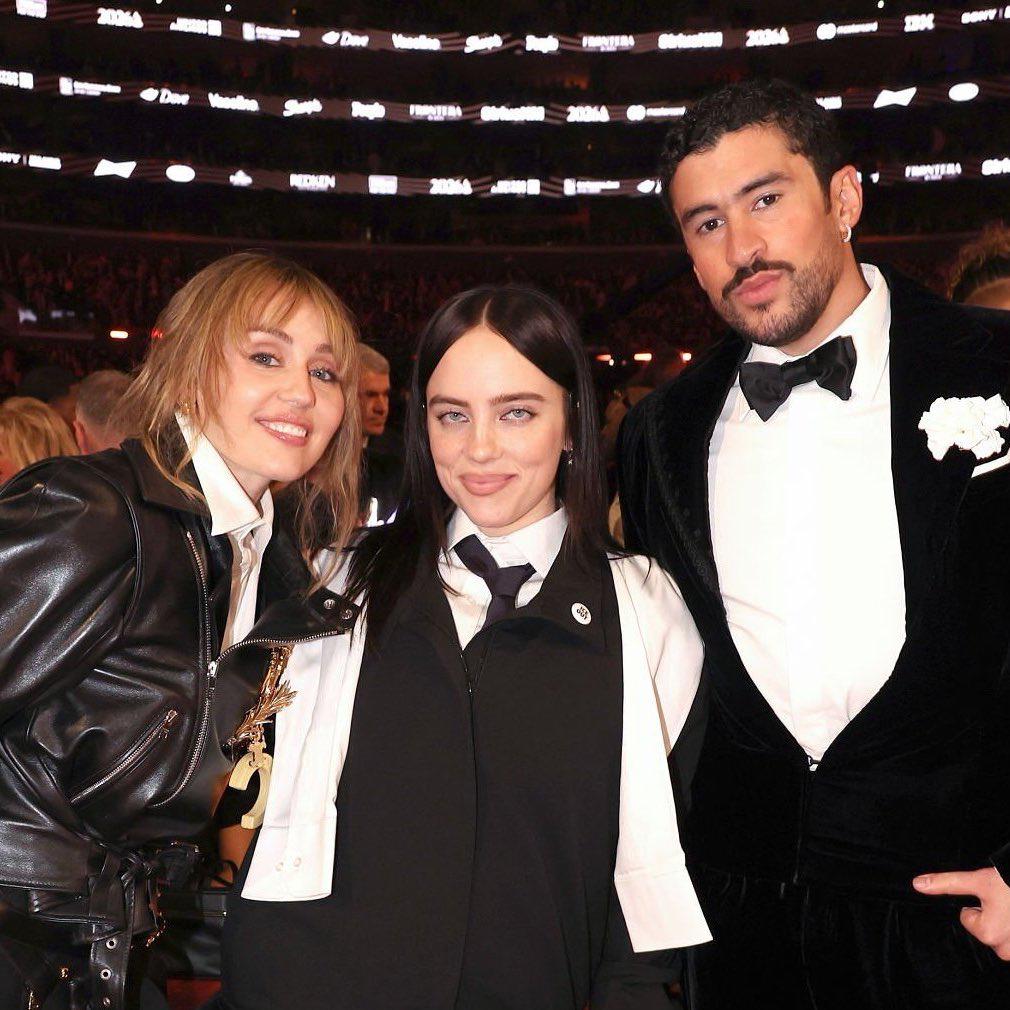 $!Miley Cyrus, Billie Eilish y Bad Bunny.