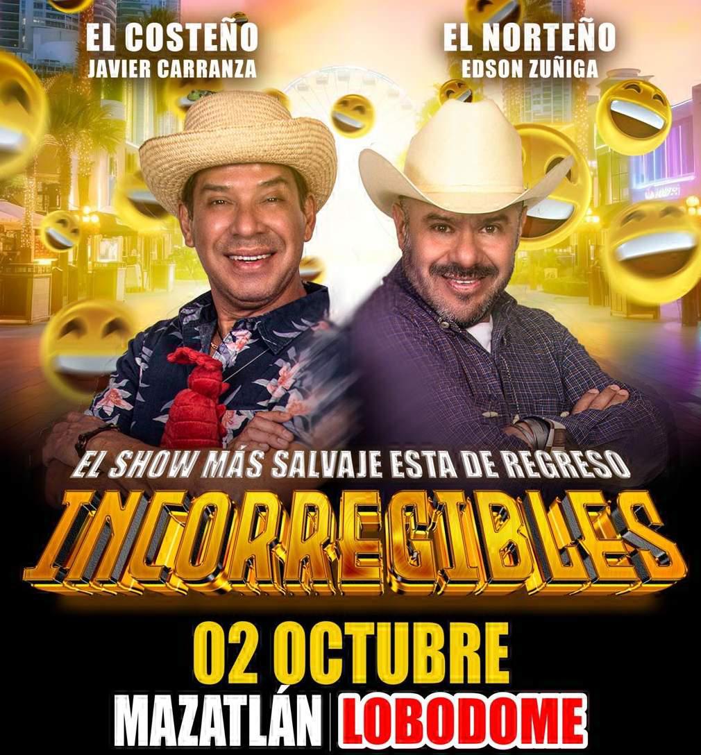 $!“Incorregibles” llegará a Mazatlán para ofrecer una noche de comedia.