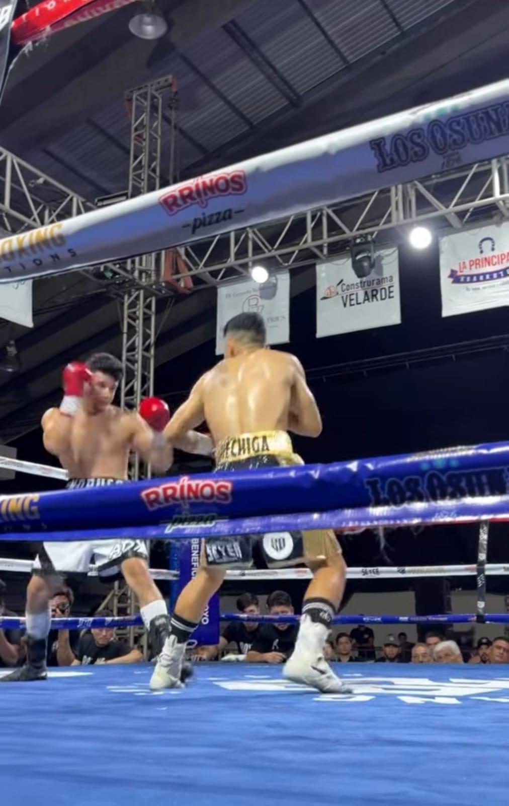 $!‘Veneno’ Aréchiga regresa con nocaut a la Germán Evers