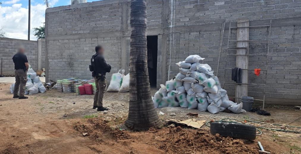 $!Cateo en Culiacán deja decomiso de más de mil kilos de droga
