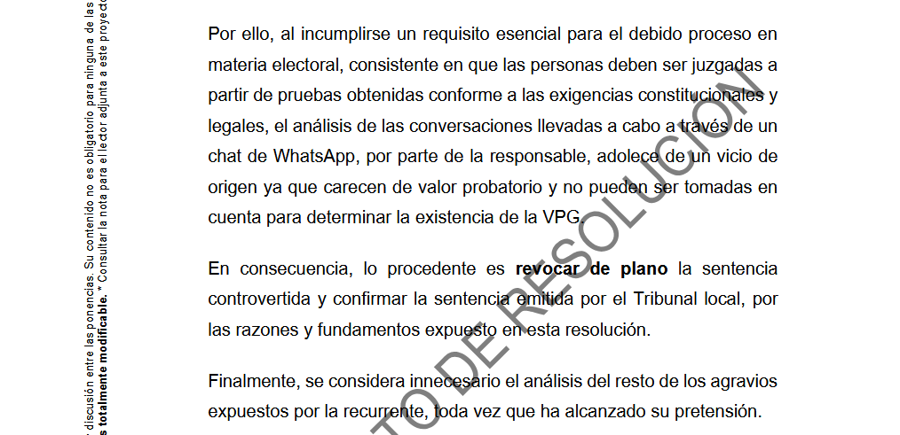 $!Proyecto del TEPJF plantea revocar fallo sobre violencia política contra Almendra Negrete
