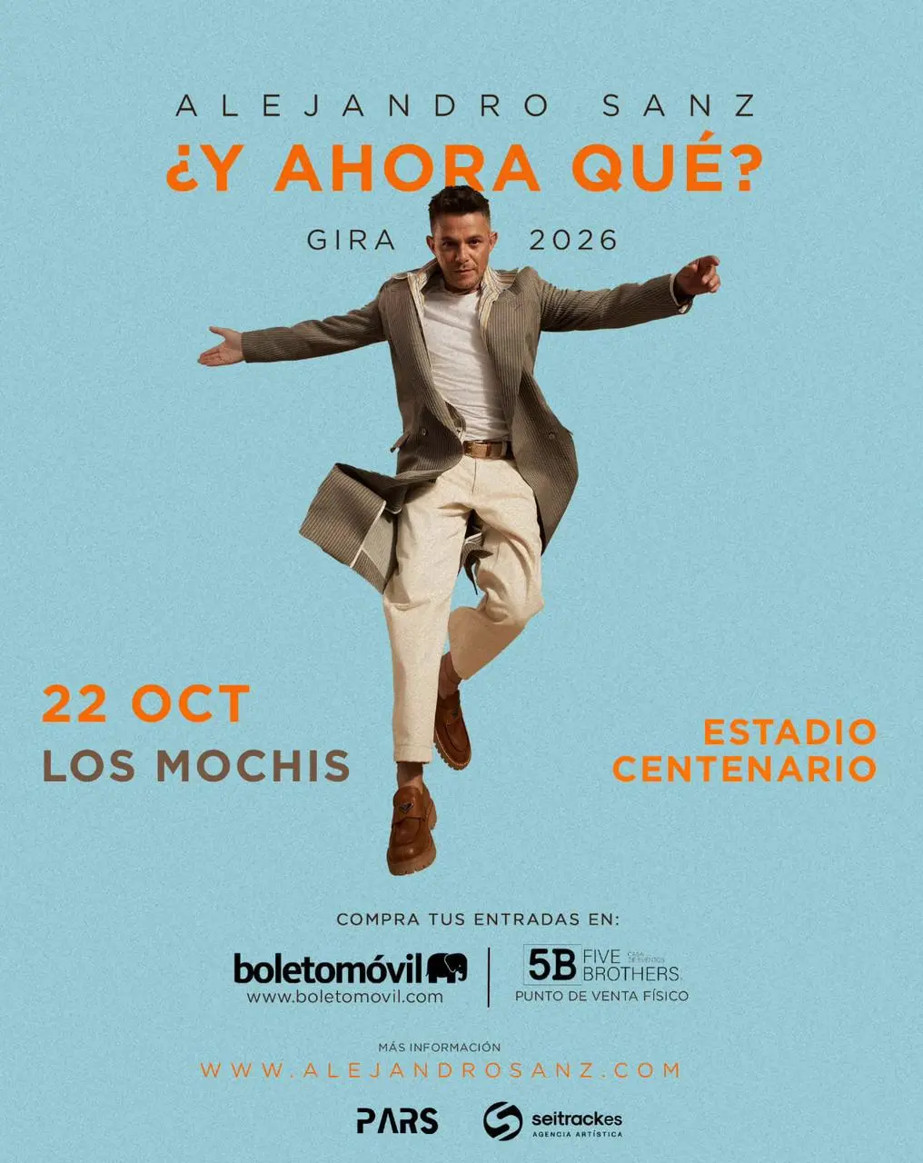 $!Vendrá Alejandro Sanz a Sinaloa, se presentará en Los Mochis
