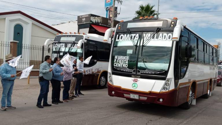 Este lunes se dio el banderazo para reactivar la ruta de transporte público Lomita-Vallado, en Culiacán.