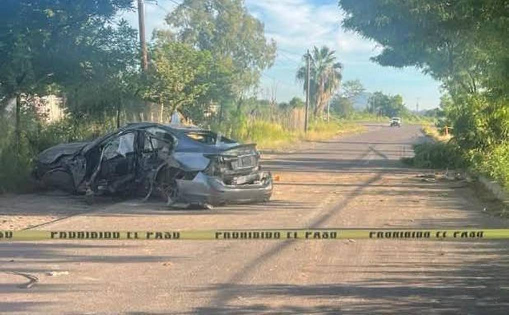 Eliud pierde la vida tras chocar en su auto contra un poste en Charay, El Fuerte