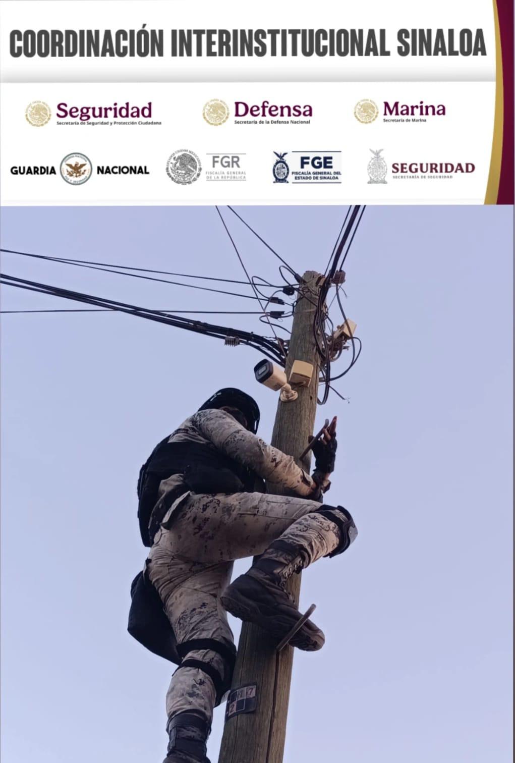 $!Retiran militares otras 26 cámaras irregulares de las calles de Culiacán