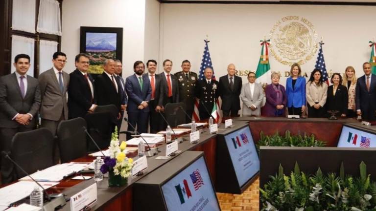 Reunión de funcionarios mexicanos y estadounidenses para revisara temas compartidos de seguridad.
