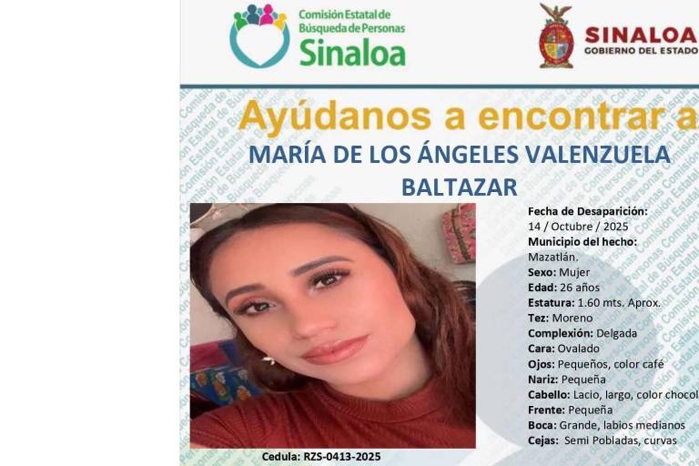 Cumple rastreadora mazatleca cinco días desaparecida