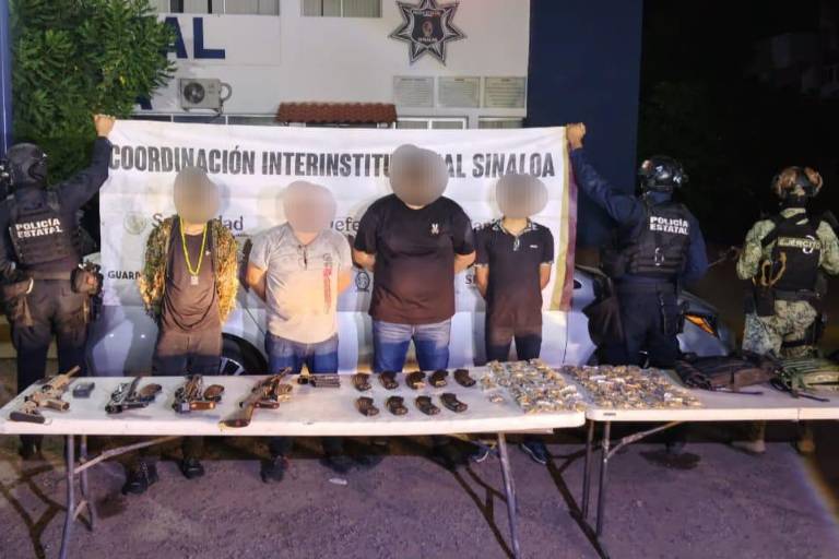 Cuatro detenidos tras hechos de violencia en Culiacán; dos eran menores de edad