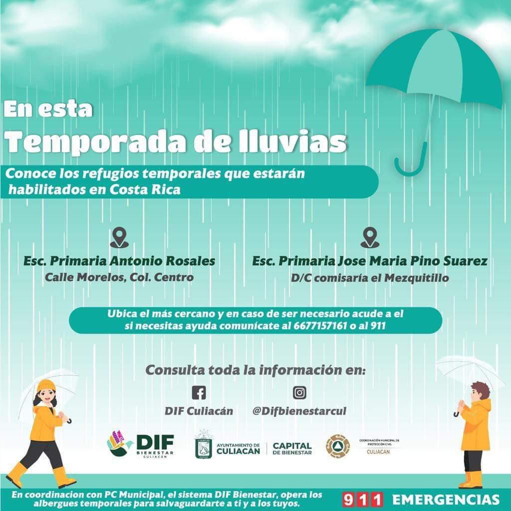 $!Habilitan 25 albergues en Culiacán ante el huracán Lidia