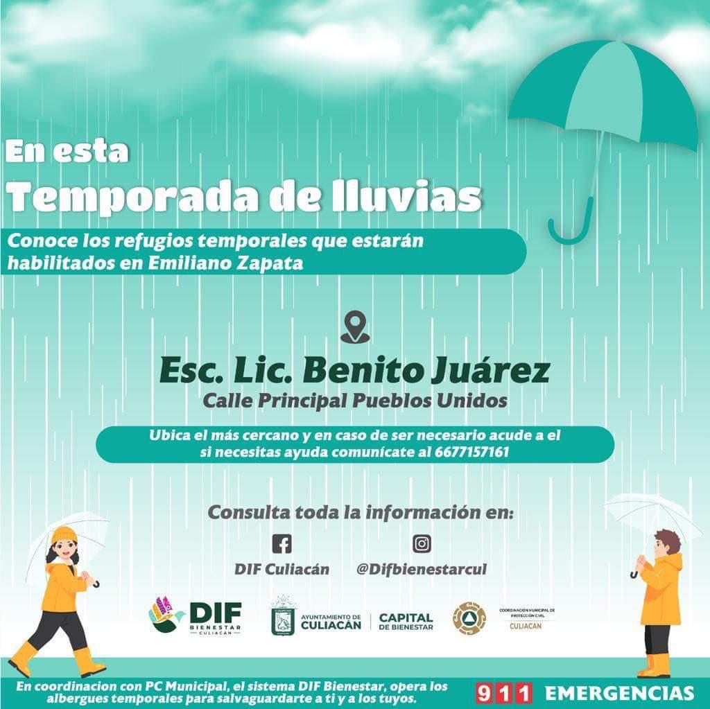 $!Habilitan 25 albergues en Culiacán ante el huracán Lidia