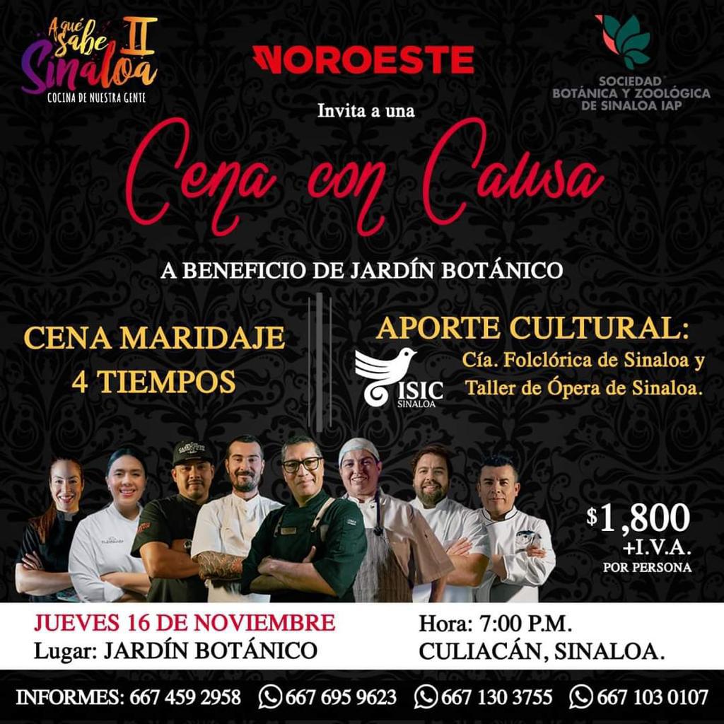 $!Invita el Jardín Botánico de Culiacán a Cena con Causa