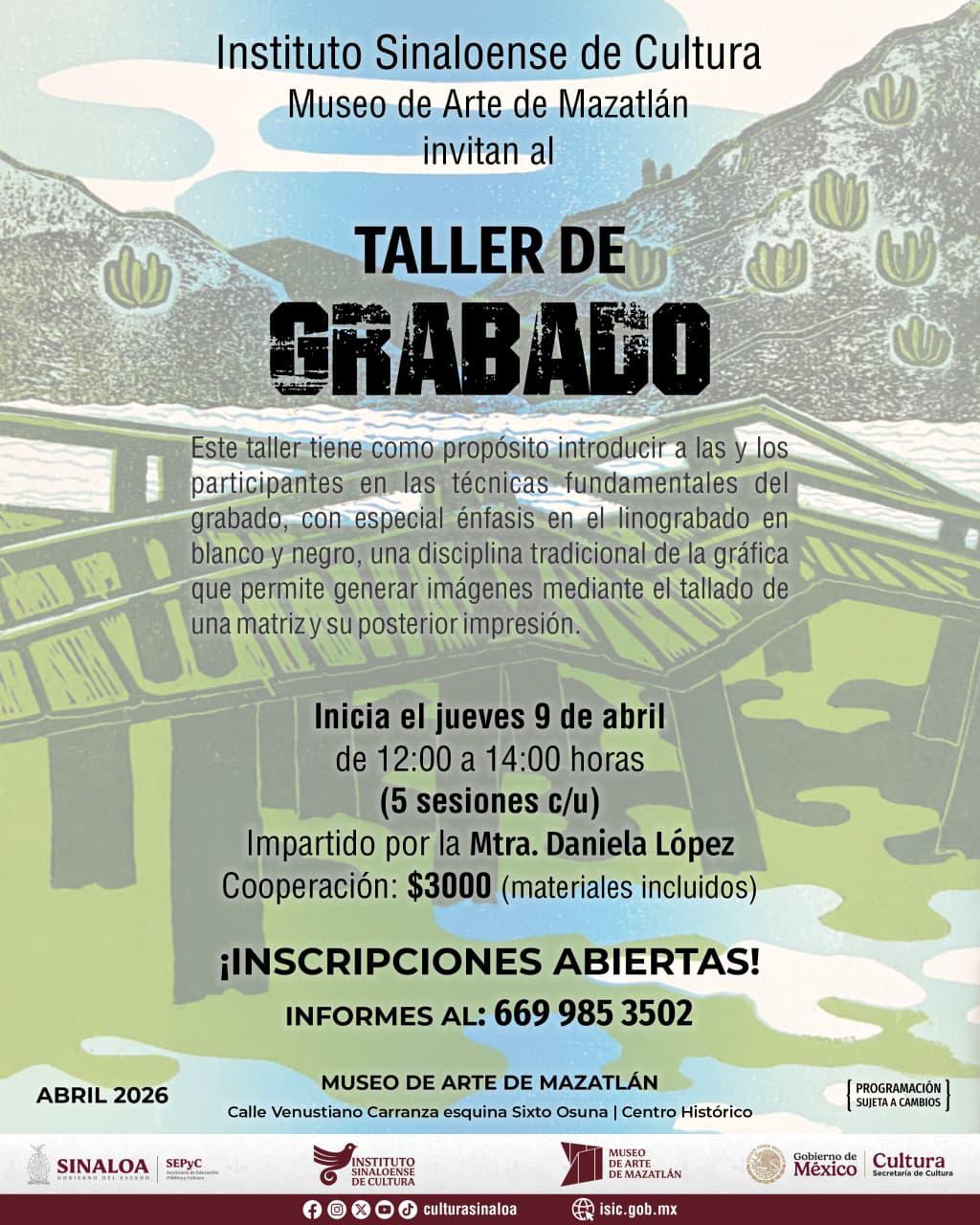 $!El taller contempla cinco sesiones donde los participantes desarrollarán sus propias piezas gráficas.